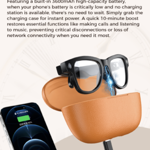 M02 AI Smart Video Glasses – AI Translation, Object Recognition & 8MP HD Camera